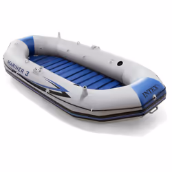 Intex 68373NP, Baignade, divertissement, Bateau gonflable, Noir, Bleu, Gris, 3 personne(s), 2 siège(s), 495 mm
