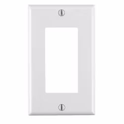 Leviton 80401-W, Blanc, Termodurcissable, Plastique, conventionnel, Universel, Plaque vierge, UL/CSA