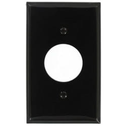 Leviton 80704-E Plaque de commutation et obturateur Noir
