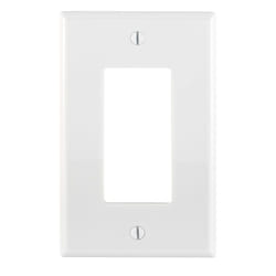 Leviton PJ26-W Plaque de commutation et obturateur Blanc