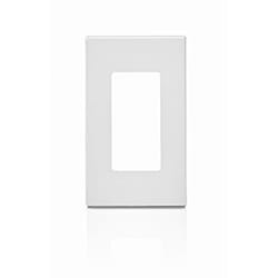 Leviton 80301-SW Plaque de commutation et obturateur Blanc