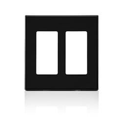 Leviton 80309-SE Plaque de commutation et obturateur Noir