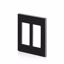 Leviton 80309-SE Plaque de commutation et obturateur Noir