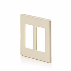 Leviton 80309-ST Plaque de commutation et obturateur Amande