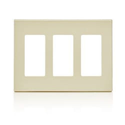 Leviton 80311-ST Plaque de commutation et obturateur Amande