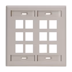 Leviton 42080-12T, Amande, Plastique, conventionnel, Leviton, QuickPort, RJ-45