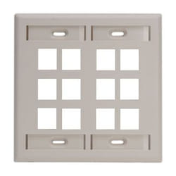 Leviton 42080-12T Plaque de commutation et obturateur Amande