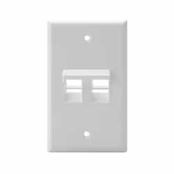 Leviton 41081-2WP, Blanc, Plastique, conventionnel, Leviton, 69,8 mm, 114,3 mm