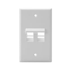 Leviton 41081-2WP Plaque de commutation et obturateur Blanc