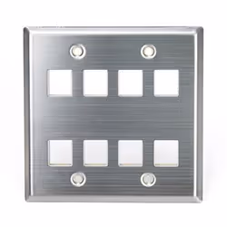 Leviton 43080-2S8, Acier inoxydable, Acier inoxydable, conventionnel, Leviton, 116,6 mm, 114,3 mm