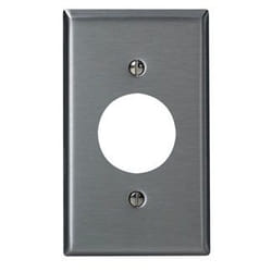 Leviton 84004-40 Plaque de commutation et obturateur Acier inoxydable