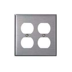 Leviton 84016-40 Plaque de commutation et obturateur Acier inoxydable