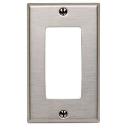 Leviton 84401-40 Plaque de commutation et obturateur Acier inoxydable