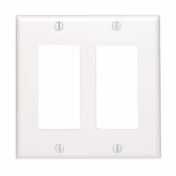 Leviton 80409-NW, Blanc, Thermoplastique, Nylon, conventionnel, Universel, Plaque vierge, UL/CSA