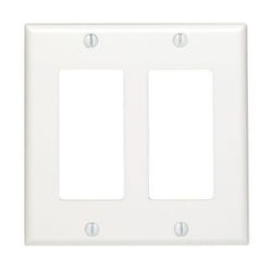 Leviton 80409-NW Plaque de commutation et obturateur Blanc