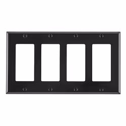 Leviton 80412-E, Noir, Thermoplastique, conventionnel, Toutes marques, UL/CSA