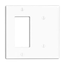 Leviton 80708-W Plaque de commutation et obturateur Blanc