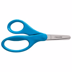 Fiskars Kids Scissor13cm Blunt, Enfant, Découpe droite, Unique, Bleu, Rose, Acier inoxydable, Universel