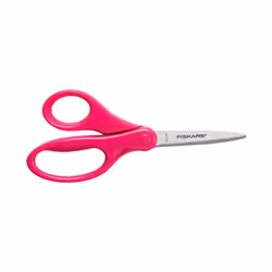 Fiskars 1003858, Enfant, Découpe droite, Unique, Rose, Acier inoxydable, Universel