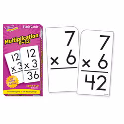 Trend Multiplication 0-12 Jeu de cartes Apprentissage