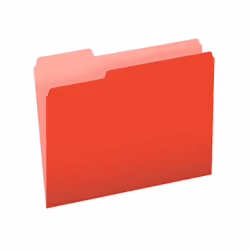 Pendaflex 152 1/3 RED, Dossier manila, lettre, Papier, Rouge, Paysage, Feuille
