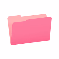 Pendaflex 153 1/3 PIN, Dossier manila, Legal, Papier, Rose, Paysage, Feuille