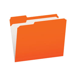 Pendaflex Color File Folders with Interior Grid Orange lettre