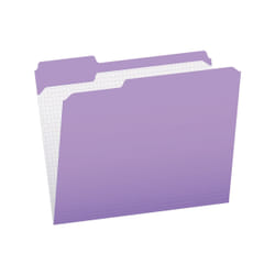 Pendaflex Color File Folders with Interior Grid Lavande lettre