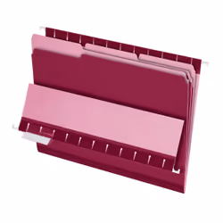 Pendaflex Interior File Folder, Dossier manila, lettre, Bourgogne, Paysage, 1 pochettes, Papier