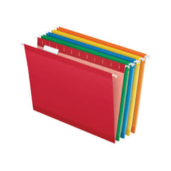 Pendaflex 04152 1/5 ASST dossier suspendu lettre Papier, Plastique Bleu, Vert, Orange, Rouge, Jaune