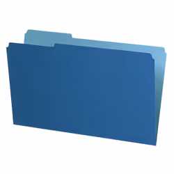 Pendaflex 4350 1/3 BLU, Dossier manila, Legal, Papier, Bleu, Feuille, 251 mm