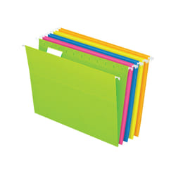 Pendaflex 81672 dossier suspendu lettre Papier, Plastique Bleu, Vert, Orange, Rose, Jaune