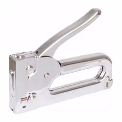 Pour petits travaux domestiques Finition chromée Utilise des agrafes de 6, 8 et 10 mm