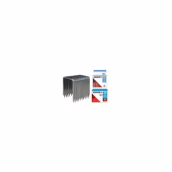 En acier galvanisé ou acier inox pour travaux extérieurs. Largeur 10 mm.Fil plat. Pointes divergentes sur les pattes de longu ...