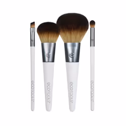 EcoTools 79625016130, Jeu de brosses de maquillage, Assortie, Assortie, Synthétique, Marron, Blanc, Bambou