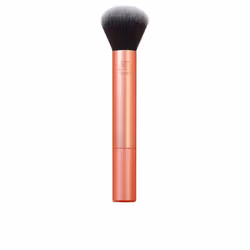 Real Techniques Everything Face Makeup Brush, Pinceau fond de teint, Arrondi, Duveteux, Synthétique, Noir, Rose, Femmes