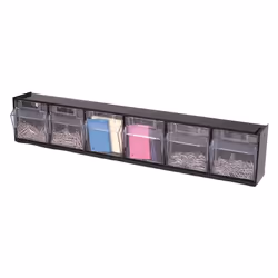Deflecto 20604OP, 6 tiroir(s), Noir, 1 pièce(s), 600,1 mm, 92,1 mm, 114,3 mm