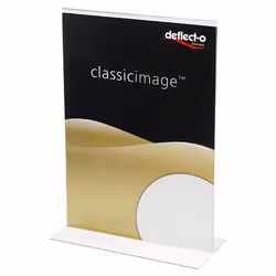 Deflecto 47901, Support de panneau, A5, Polystyrène, Transparent, verticale, 149 mm
