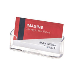 Deflecto Visitenkartenhalter 70101 max. 50 Karten rangement de cartes de visites Polyester Transparent