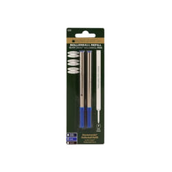 Recharges pour stylo roller - Marque Cross - Bleu - Pointe fine - Lot de 2