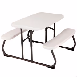 Table de Pique Nique - LIFETIME - Almond - 825 x 90 cm - Résistante aux Intempéries - Pour Enfants