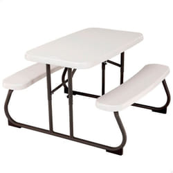 Table de Pique Nique - LIFETIME - Almond - 825 x 90 cm - Résistante aux Intempéries - Pour Enfants
