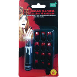 Rubie's Kit Rouge À Lèvres Et Faux Ongles Sang