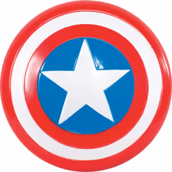 Rubie's Avengers - Bouclier Captain America, unisexe, 8 an(s), Marvel Avengers, Plastique, Rouge, Consumer Unit ou UVC unité ...