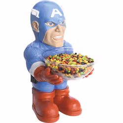 Rubie's Pot À Bonbons Captain America, Plastique, Bleu, 18 an(s), unisexe, Marvel, CE