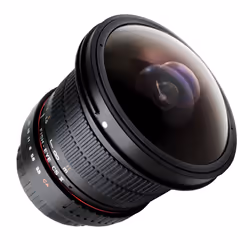 ROKINON Digital Photo HD8M-P lentille et filtre d'appareil photo SLR Objectif large "fish eye" Noir