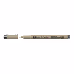 Sakura Pigma Micron 01, Gris, Fin, Plastique, Rond, Encre à base d'eau, 0,25 mm