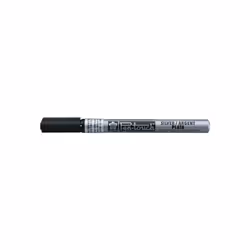 Sakura Pen-touch, Argent, Noir, Argent, 1 couleurs, Fin, Verre, Métal, Papier, Plastique, Bois, 1 mm