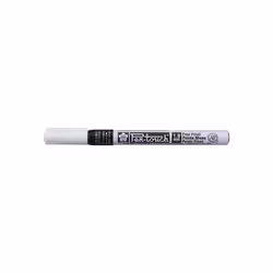 Sakura Pen-touch, Noir, Noir, Blanc, 1 couleurs, Fin, Verre, Métal, Papier, Plastique, Bois, 1 mm