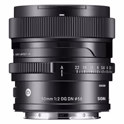 Sigma 50mm / f 2.0 DG DN C MILC Téléobjectif Noir